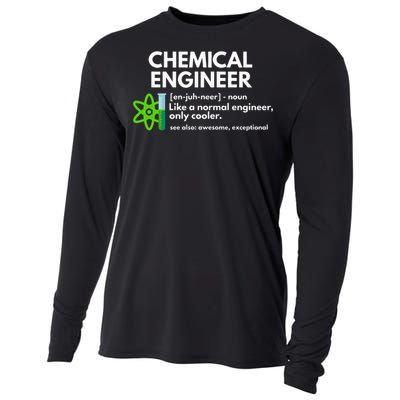 Funny Chemical Engineer Definition Engineering Cooling Performance Long Sleeve Crew