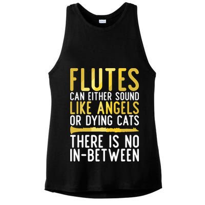 Flutes Can Either Sound Like Angels Or Dying Cats Fun Flute Ladies PosiCharge Tri-Blend Wicking Tank