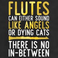 Flutes Can Either Sound Like Angels Or Dying Cats Fun Flute Cool Comfort Performance Bucket Hat