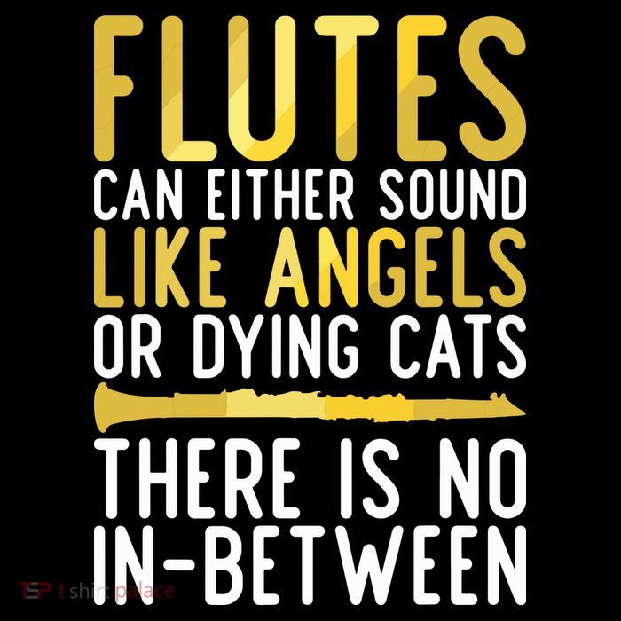Flutes Can Either Sound Like Angels Or Dying Cats Fun Flute Poster