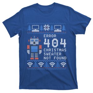 Funny Computer Error 404 Sweater Not Found Ugly Christmas Funny Gift T-Shirt