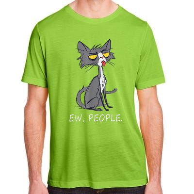 Funny Cat Ew People Meowy Cat Lovers Adult ChromaSoft Performance T-Shirt