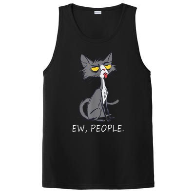 Funny Cat Ew People Meowy Cat Lovers PosiCharge Competitor Tank