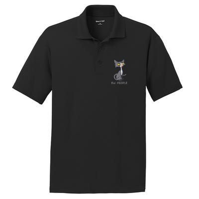 Funny Cat Ew People Meowy Cat Lovers PosiCharge RacerMesh Polo