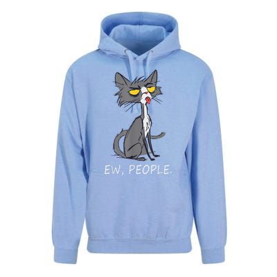 Funny Cat Ew People Meowy Cat Lovers Unisex Surf Hoodie