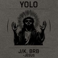 Funny Christian Easter Jesus Yolo Jk Brb Cotton Canvas Backpack