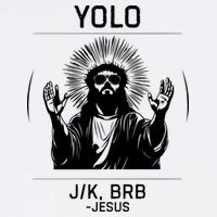 Funny Christian Easter Jesus Yolo Jk Brb Cooling Performance Crew T-Shirt
