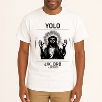 Funny Christian Easter Jesus Yolo Jk Brb Tall T-Shirt