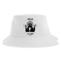 Funny Christian Easter Jesus Yolo Jk Brb Sustainable Bucket Hat
