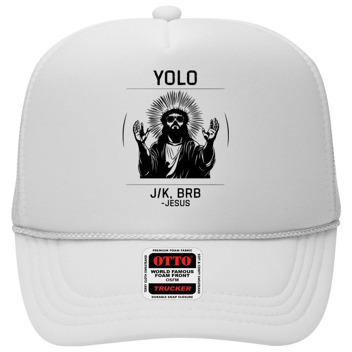 Funny Christian Easter Jesus Yolo Jk Brb Hat