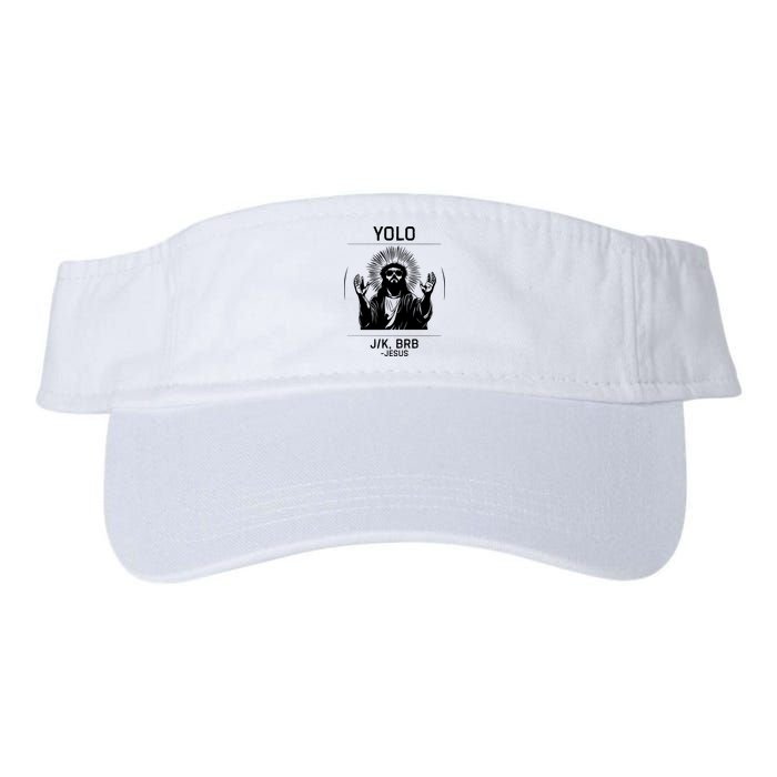 Funny Christian Easter Jesus Yolo Jk Brb Visor