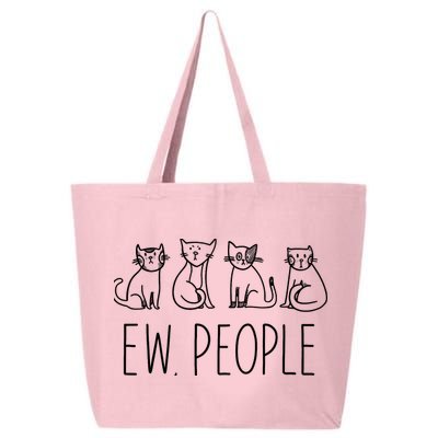 Funny Cat Ew People Cat Design, Cool Cat Tee 25L Jumbo Tote