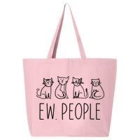 Funny Cat Ew People Cat Design, Cool Cat Tee 25L Jumbo Tote