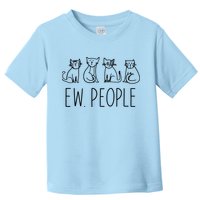 Funny Cat Ew People Cat Design, Cool Cat Tee Toddler T-Shirt