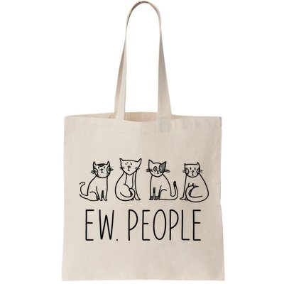 Funny Cat Ew People Cat Design, Cool Cat Tee Bag