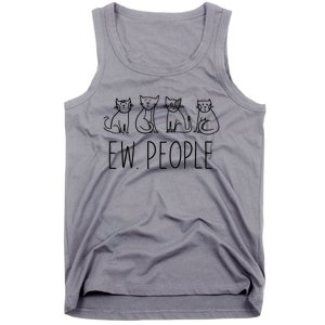 Funny Cat Ew People Cat Design, Cool Cat Tee Tank Top