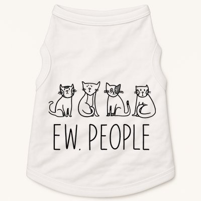 Funny Cat Ew People Cat Design, Cool Cat Tee Doggie Tank