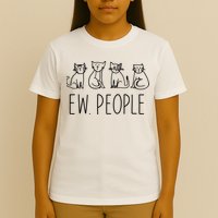 Funny Cat Ew People Cat Design, Cool Cat Tee T-Shirt