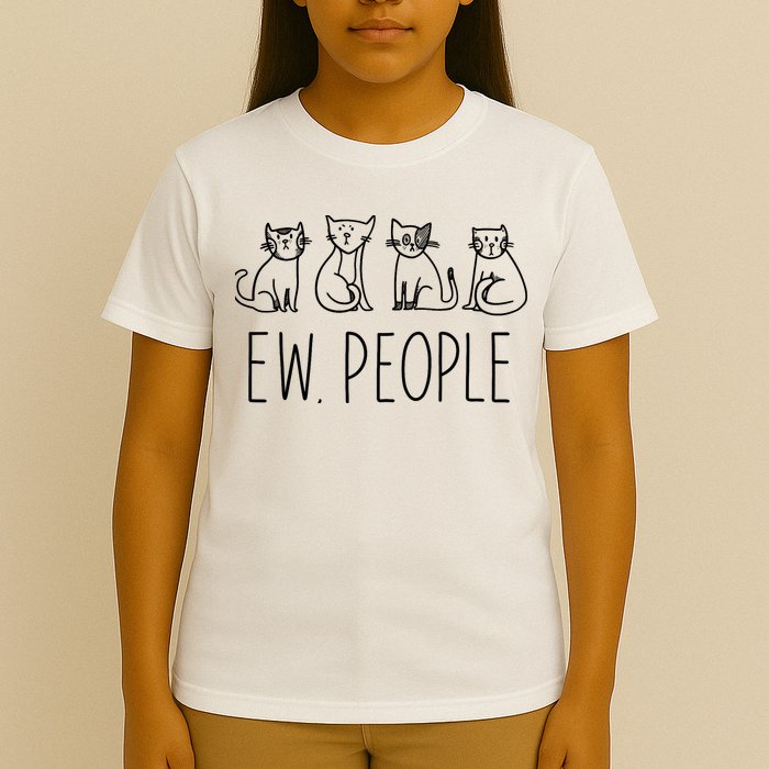 Funny Cat Ew People Cat Design, Cool Cat Tee T-Shirt