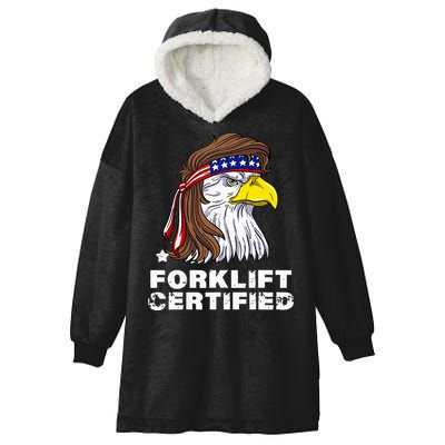 Forklift Certified Eagle Mullet USA Fork Lift Forklift Hooded Wearable Blanket