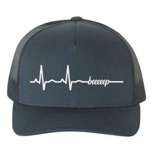 Funny Cool Ecg Ekg Cpr First Aid Medicine Gift Yupoong Adult 5-Panel Trucker Hat