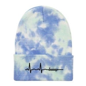 Funny Cool Ecg Ekg Cpr First Aid Medicine Gift Tie Dye 12in Knit Beanie