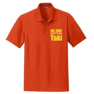 Funny Cute Education Classroom No Taki When Teacher Taki Gift Dry Zone Grid Polo