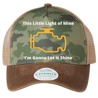 Funny Check Engine Light Car Legacy Tie Dye Trucker Hat