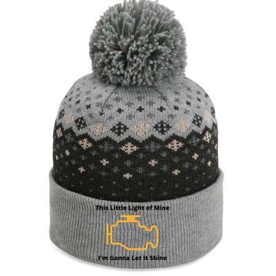 Funny Check Engine Light Car The Baniff Cuffed Pom Beanie