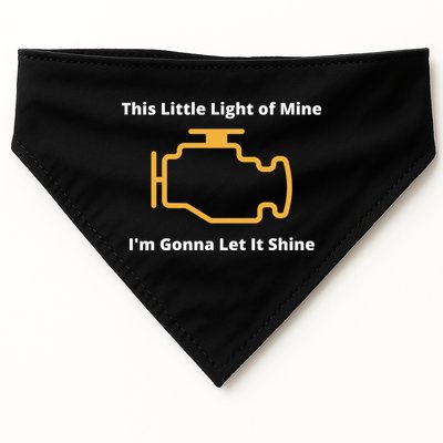 Funny Check Engine Light Car USA-Made Doggie Bandana