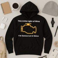 Funny Check Engine Light Car Hoodie