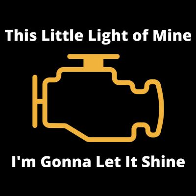 Funny Check Engine Light Car T-Shirt