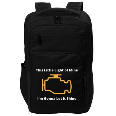 Funny Check Engine Light Car Impact Tech Backpack
