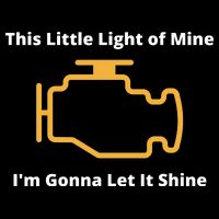 Funny Check Engine Light Car 16 in Basic Backpack