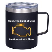 Funny Check Engine Light Car 12oz Stainless Steel Coffee Mug