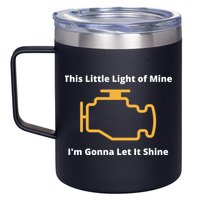 Funny Check Engine Light Car 12oz Stainless Steel Coffee Mug