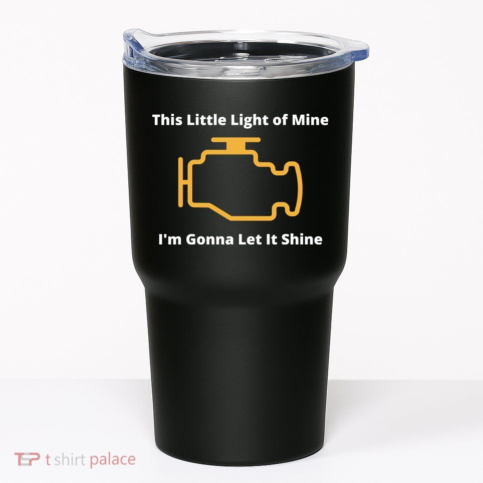 Funny Check Engine Light Car Tumbler
