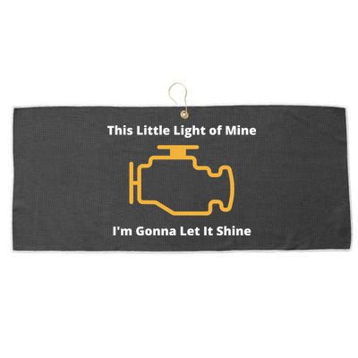 Funny Check Engine Light Car Large Microfiber Waffle Golf Towel