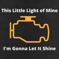Funny Check Engine Light Car Trucker Hat