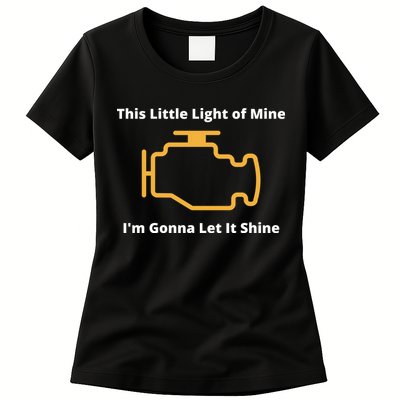 Funny Check Engine Light Car Womens T-Shirt