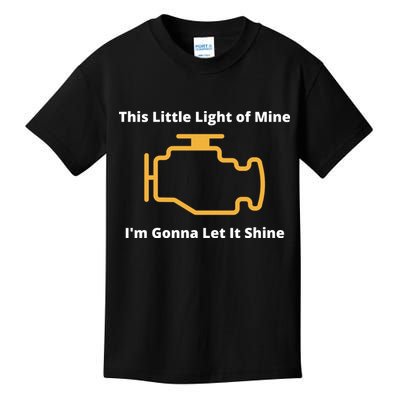 Funny Check Engine Light Car Kids T-Shirt
