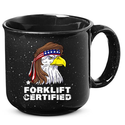 Forklift Certified Eagle Mullet Usa Fork Lift Forklift 15oz Campfire Ceramic Mug