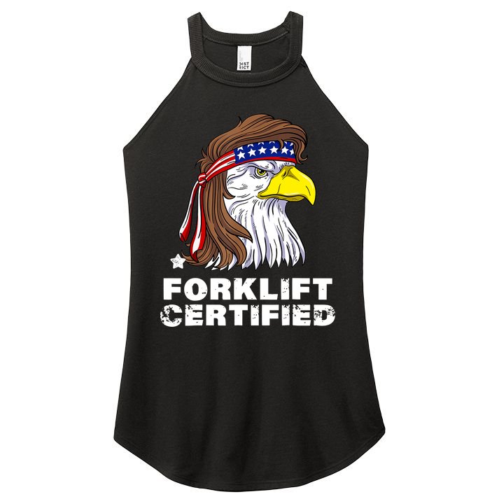Forklift Certified Eagle Mullet Usa Fork Lift Forklift Women's Perfect Tri Rocker Tank