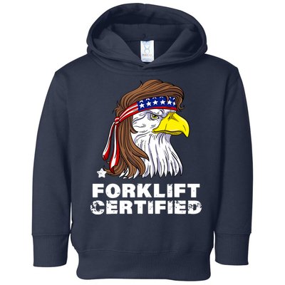 Forklift Certified Eagle Mullet Usa Fork Lift Forklift Toddler Hoodie