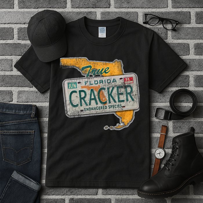 Florida Cracker Endangered Species Florida Native Tall T-Shirt