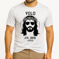 Funny Christian Easter Jesus Yolo Jk Brb Performance Shirt
