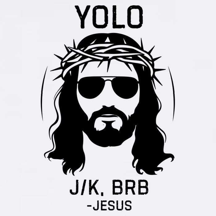 Funny Christian Easter Jesus Yolo Jk Brb Baby Bodysuit