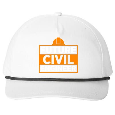 Future Civil Engineer Civil Engineer Dad Gift Snapback Five-Panel Rope Hat