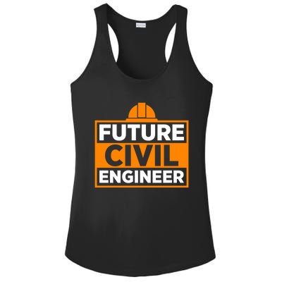 Future Civil Engineer Civil Engineer Dad Gift Ladies PosiCharge Competitor Racerback Tank