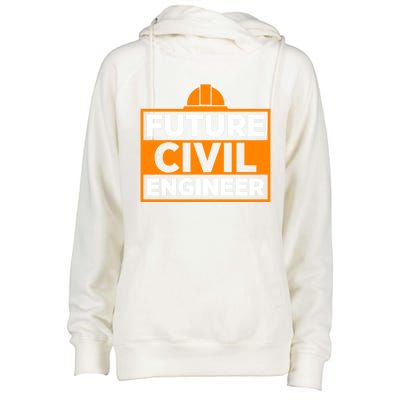 Future Civil Engineer Civil Engineer Dad Gift Womens Funnel Neck Pullover Hood